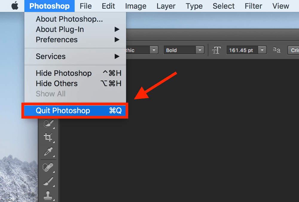 import photo into adobe photoshop for mac